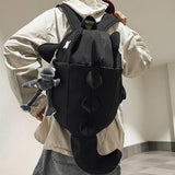 KYLETHOMASW  -  Waterproof Trendy Shark Backpack Large Capacity Casual Travel Laptop Bag Nylon ins College Students Schoolbag Outdoor