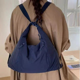 KYLETHOMASW  -  New Solid Simple Zipper Women's Handbags Streetwear Office Lady Shoulder Underarm Bag Y2k Aesthetic Fashion Chic Backpacks