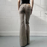 KYLETHOMASW  -  Hot Selling New Khaki Women Jeans Fashion Vintage Dark Gray Long Pants Casual Style Straight Leg Denim Trousers For Women