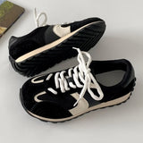 KYLETHOMASW  -  Designer Forest System Round Toe Sneakers Women 2025 Trendy Mix Color Flat Shoes New Retro Sports Shoes Casual Soft Sneakers