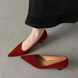 KYLETHOMASW  -  Autumn Simple Elegant 5cm High Heels Stiletto Womens Shoes Pointed Toe Black Etiquette Professional Single Shoes Wedding Shoes 1