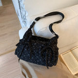 KYLETHOMASW  -  Korean Girl Heart Bow Printing Bag Female 2026 Sweet Fashion Luxury Design Crossbody Bagss Women Y2k Aesthetic Shoulder Handbags
