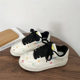 KYLETHOMASW  -  Casual Low-Top Student Sport Sneakers Fashionable All-Match New Arrival Letters Graffiti Thick Bottom Women Shoes Tenis De Mujer