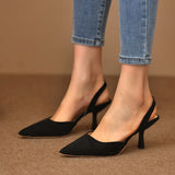 KYLETHOMASW  -  Summer New Women's Sandals Fashion Pointed Shallow Mouth Stilettos Sexy Dress Banquet Women's High Heels Large Size Zapatos