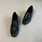 KYLETHOMASW  -  Fashionable Versatile Women's Pumps 2025 Spring Autumn Retro Casual Loafers Men's Round Toe Office Work Shoes Zapatillas