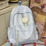 KYLETHOMASW  -  Star Print Mochila Large Capaci Backpack School Student Bag Fashion Backpacks Y2k Mochilas Mujer College Style Bolsas Feminina