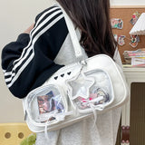 KYLETHOMASW  -  Harajuku New Niche Design Women's Bow Cute Ita Bag Jk Uniform Ulzzang Shoulder Bag for Girls Y2K Cartoon Handle Bag