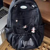 KYLETHOMASW  -  Patchwork Contrast Color Transparent Backpack High-capacity Harajuku All Match Backpacks Y2k Students Travel Schoolbags Women