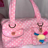 KYLETHOMASW  -  Women Purse and Handbags Sweet Y2k Aesthetic Dots Bag Casual Korean Streetwear Trendy Shoulder Underarm Bags All Match Fashion