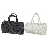 KYLETHOMASW  -  Cotton Quilted Travel Bag with Zipper Gym Bag Floral Print Overnight Bag for Women Weekend Travel Shopping