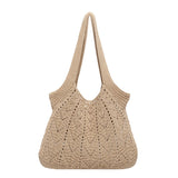 KYLETHOMASW  -  Women's Knitted Hollow Tote Bag Fresh Casual Aesthetic Daily Travel Shoulder Hobo Bag New Soft Fashion Simple Handbags