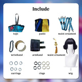 KYLETHOMASW  -  Rumi Mira Zoey Cosplay KPop Cosplay Costume Wig HUNTR/X Uniform Women Suit Dress Halloween Party Role Playing Outfits