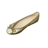 KYLETHOMASW  -  Women's Leather Bow Ballet Women's Flats and Loafers,Slip on Soft Chaussures Pour Femmes,Elegant Party Daily Office Ladies Shoes