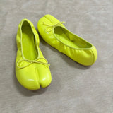 KYLETHOMASW  -  Autumn New Women bowknot Asakuchi Flat Shoes Fashion Split Toe Flats Shoes Women Slip On Casual Loafers Shoes Ballet Shoes