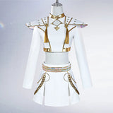 KYLETHOMASW  -  Rumi Mira Zoey White Singing Suit Women Halloween Carnival Party Role Playing Outfit Cosplay Costume Wig