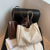 Kylethomasw Soft Leather Shoulder Bag for Women Retro Casual Portable Bucket Bag Tote Bag Women's Bag New Large-capacity