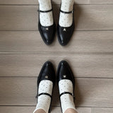 KYLETHOMASW  -  Classic Women's Mary Jane Shoes Exquisite Soft Leather High Heels for Woman French Casual Shoes Designer Shoes Zapatos De Mujer