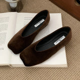 KYLETHOMASW  -  New Autumn Footwear Women Mary Jane Shoes Shallow Comfort Soft Sole Square Toe Dress Shoes Fashion Brand Flats Shoes Ladies