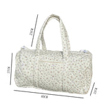 KYLETHOMASW  -  Cotton Quilted Travel Bag with Zipper Gym Bag Floral Print Overnight Bag for Women Weekend Travel Shopping