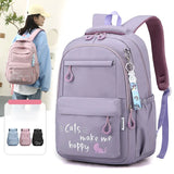 KIylethomasw 2024 Backpack Cute Backpacks Waterproof Youth College Student Travel Knapsack Simple Versatile Women's Travel Back Dropshiping