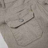 KYLETHOMASW  -  American Design Pocket Slimming Bell Bottom Jeans Women's Spicy Girl Street Fashion Retro Low Waist Casual Pants