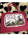 KIylethomasw Harajuku Lolita Red Tote Bag Women Gothic Vintage Large Capacity Y2k Hand Bag Ladies Sweet Cute Shoulder Bags Aesthetic