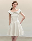 KYLETHOMASW  -  Summer Fashion Mini Dress Women Slim Fit Elegant Short Sleeves A Line Dresses French Chic Female Casual Sweet Cute Ladies Dress