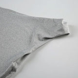 KYLETHOMASW  -  Asymmetric off shoulder sloping neck T-shirt for niche hot girls,  summer American light mature style slim fit short knitted top