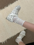 KYLETHOMASW  -  White Thick Heel Internal Heightening Light Mouth Polka Dot Single Shoes Women Match Skirts Fashion Versatile Mary Janes