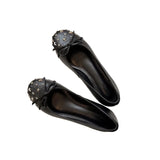 KYLETHOMASW  -  Star Rivet Bow Round Toe Ballet Women's Flats and Loafers, Soft Leather Comfortable Daily Flats,Sweet Cute Trend Sapato Feminino