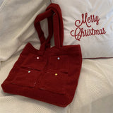 KYLETHOMASW  -  Streetwear Fluffy Y2k Aesthetic Women's Handbags Sweet Kawaii Pocket Shoulder Bags Fashion All Match Shopping Underarm Bag