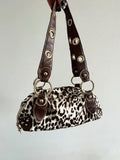 KYLETHOMASW  -  New Women's Motorcycle Style PU Leather Boston Bag Single Zipper Shoulder All-Match Portable Shoulder Bag