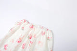 KYLETHOMASW  -  Flower Print 2 Piece Set Woman Halter Low-Neck Bow Decoration Tank Tops+Ruffles Long Skirts Beach Style Elegant Outfits