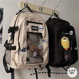 KYLETHOMASW  -  Large Capacity Travel Mochilas Mujer Preppy Style Mochila Student Bag Spacious Durable Backpack Unisex Bags for Woman
