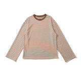 KYLETHOMASW  -  Vintage Striped Long Sleeve T Shirt Women O Neck Casual Autumn Tees Loose Tops