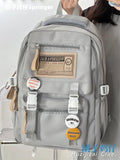 KYLETHOMASW  -  Schoolbag Female College Students Retro Simple Computer Backpack Junior High School Student Large-capacity Travel Backpack Male
