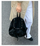 KYLETHOMASW  -  New Women Vintage Casual Backpack Y2k Aesthetic All Match Streetwear Schoolbags Japanese Luxury Design Simple Ins Backpacks