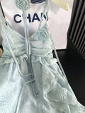 KYLETHOMASW  -  Korean Fairycore Midi Dress for Women Sweet Spaghetti Strap Halter Ruffles Birthday Party Dresses Summer Holiday Beach Vestidos