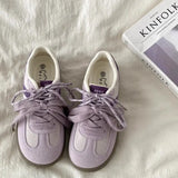 KYLETHOMASW  -  New Ballet Style Bowling Shoes French Bow Tie Mary Janes Heightening Thin Heel Women's Single Shoes Casual Low Cut PU Leather