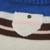 KYLETHOMASW  -  Sexy Striped Patchwork Knitted Skirt Women's Autumn and Winter High Waisted Drawstring Slim Fit Hip Wrap Mini Skirt