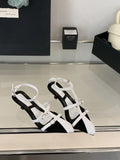 KYLETHOMASW  -  Pointed Heel Sandals Ankle Strap Open Toe All-Match Beach Shoes 2025 Women's Peep Comfort High New Girls Stiletto Gladiator Pump