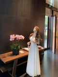 KYLETHOMASW  -  Spring Summer French Fashion Elegant Evening Gown Women's Backless Sexy Tulle Bandeau Party Dress Chic High-end Banquet Gown