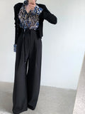 KYLETHOMASW  -  Drop Feeling Wide Leg Suit Pants Women Spring New High Waist Slimming Versatile Straight Leg Casual Long Trousers