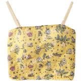 KYLETHOMASW  -  Hot Girl French Retro Gentle Style Embroidery Small Floral Camisole Women Summer High Waist Slim Short Sling Tops with Chest Pad