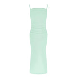 KYLETHOMASW  -  Women New Sling Dresses Spring Summer Streetwear Fashion Elegant Maxi Dress Solid Sexy Backless Female Dress Club Party Clothing