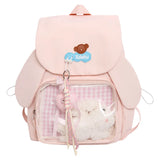 KYLETHOMASW  -  Lovely Sweet Ear Ita Mochila 2025 New Teenage Girls Mochilas Student Backpack School Trendy Bag Commuter Bags for Woman