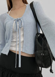 KYLETHOMASW  -  New Retro Street Soft Leather Motorcycle Bags Large Capacity Portable Shoulder Bag Female Drawstring Tote Bag