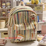 KYLETHOMASW  -  Rainbow Stripes Mochila Portable Lightweighte Bag Teenage Girls Mochilas Mujer Personalized Mini Bolsas Bags for Woman Backpack