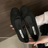 KYLETHOMASW  -  Female Mesh Breathable Ladies Mary Janes Flats Shoes 2025 New Fashion Butterfly-Knot Footwear Women Ballet Flats Dance Shoes