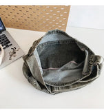 KYLETHOMASW  -  Japanese Vintage Denim Women's Handbags High-capacity Streetwear Casual Shoulder Bag All Match Y2k Aesthetic Ins Crossbody Bags